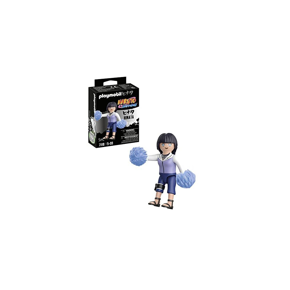 Playmobil 71110 Naruto: Hinata Figure Set, Naruto Shippuden anime collectors figure, playset for children and fans 5-99 years