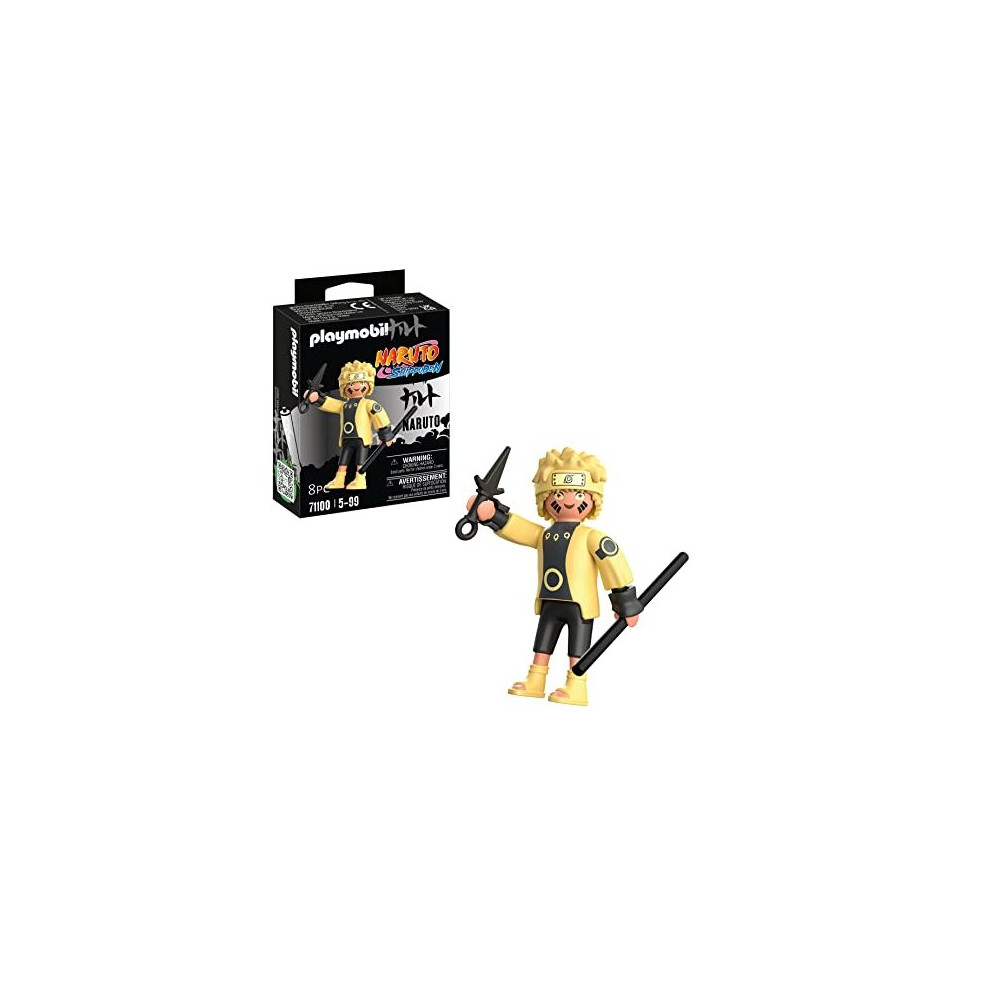 Playmobil 71100 Naruto: Naruto Rikudou Senin Mode Figure Set, Naruto Shippuden anime collectors figure, playset for children and fans 5-99 years