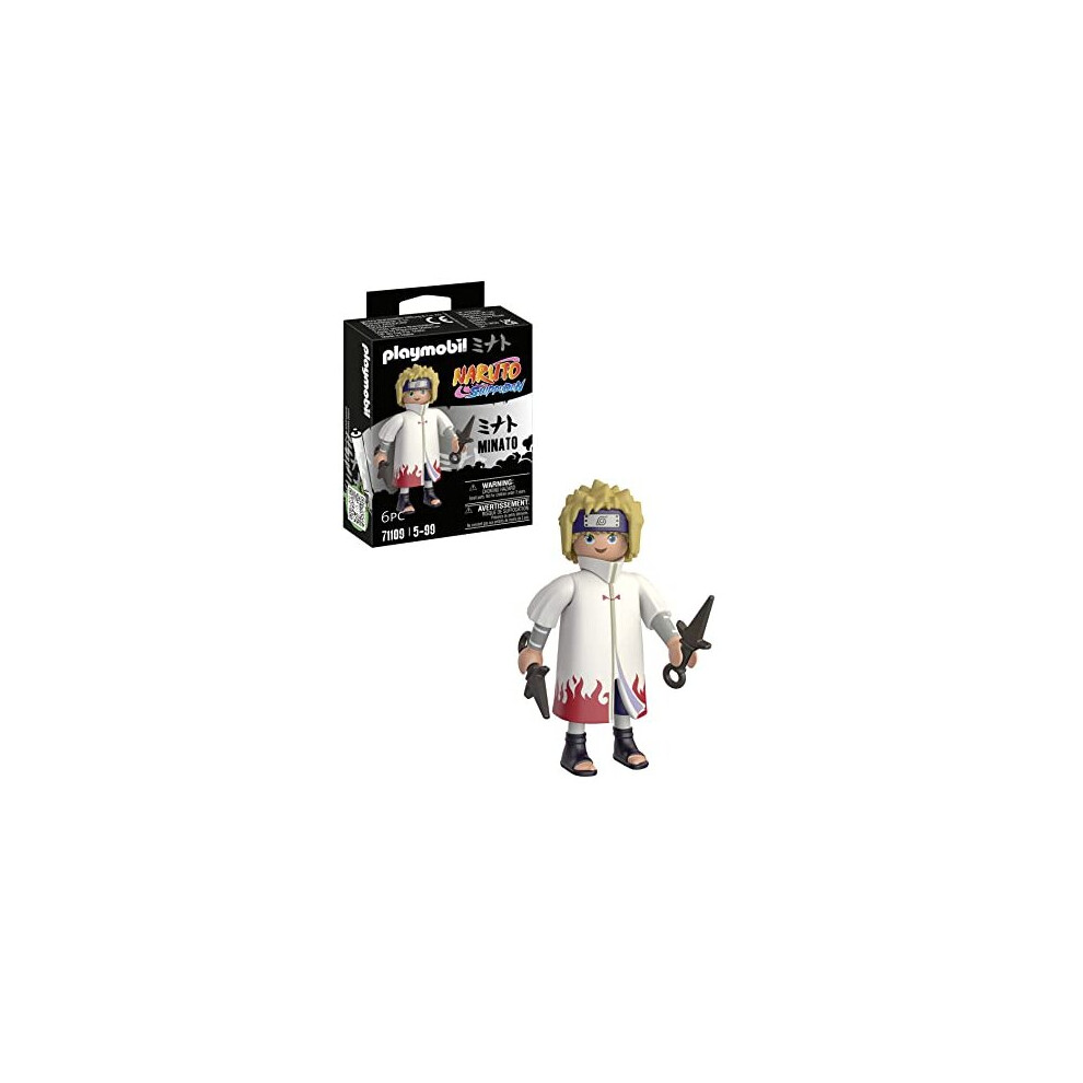 Playmobil 71109 Naruto: Minato Figure Set, Naruto Shippuden anime collectors figure, playset for children and fans 5-99 years