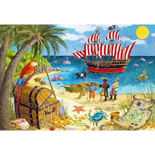 Ravensburger Ravensburger Πειρατές και Γοργόνες 2 x 24 Τεμαχίων Παζλ για Παιδιά - 05676 1