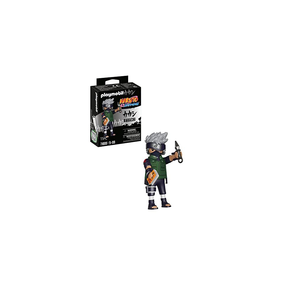 Playmobil 71099 Naruto: Kakashi Figure Set, Naruto Shippuden anime collectors figure, playset for children and fans 5-99 years