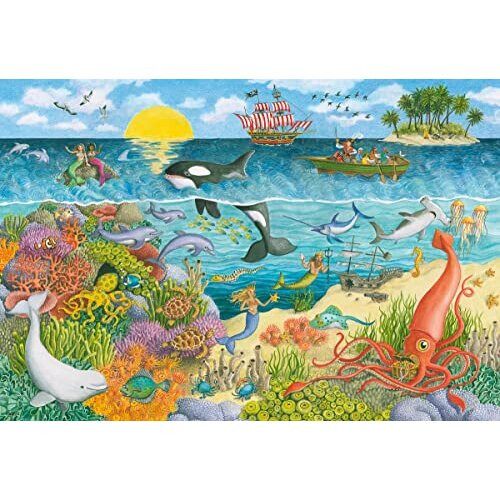 Ravensburger Ravensburger Πειρατές και Γοργόνες 2 x 24 Τεμαχίων Παζλ για Παιδιά - 05676 2