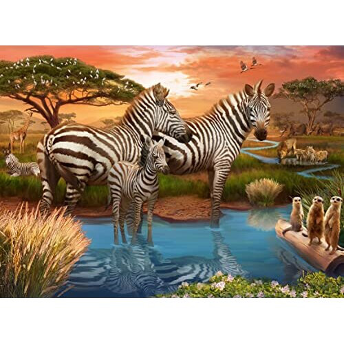 Ravensburger Ravensburger Παζλ 500 Κομματιών Ζέβρα για Ενήλικες - 17376 - Κάθε Κομμάτι Είναι Μοναδικό 1