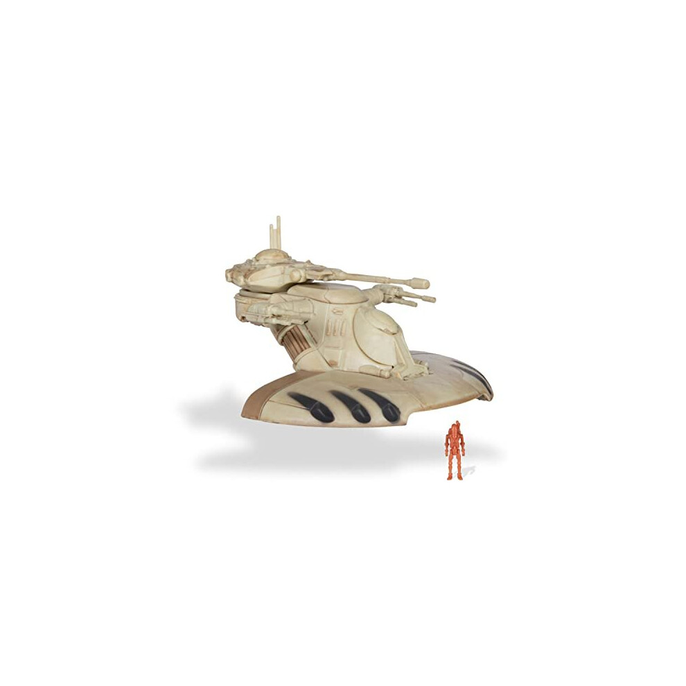 Star Wars Micro Galaxy Squadron AAT Battle Tank - 5-Inch Starfighter Class Vehicle with 1-Inch Battle Droid Micro Figure Accessory