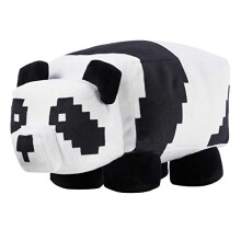 Mattel Minecraft Basic Panda Peluche Personaggio del videogioco Bambola morbida Giocattolo da collezione Regalo per bambini dai 3 anni in su