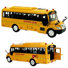 Big Daddy Huge Yellow School Bus With Lights And Cool Openable Doors Pull Back Toy School Bus With Sounds And Songs For Girls,Boys,Toddlers