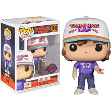 Funko POP! Television Stranger Things Dustin 4.05-in Vinyl Figure GameStop Exclusive