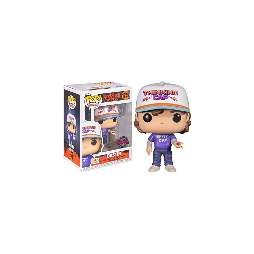 Funko POP! Television Stranger Things Dustin 4.05-in Vinyl Figure GameStop Exclusive