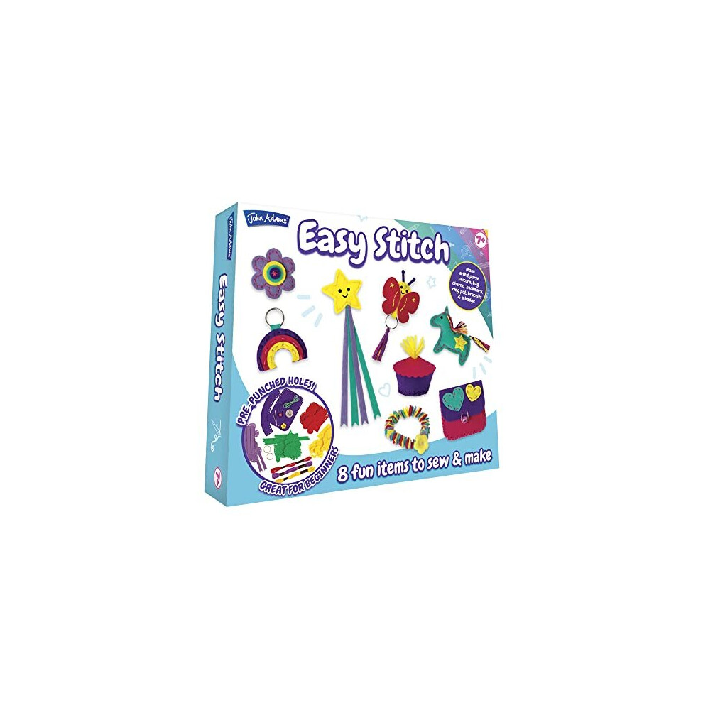 John Adams | Easy Stitch Craft Kit: 8 Fun Kits To Sew And Make | Arts & Crafts | Ages 7+