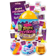 GirlZone Magic Potion Slime Kit, Spellbinding Slime Making Kit to Create 6 Magic Slime Potions and Glow in the Dark Slime, Fun Gift Idea & Kids Craft