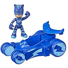 PJ MASKS Cat-Car Preschool Toy, Catboy Car with Catboy Action Figure for Kids Ages 3 and Up, Multicolor,F2131