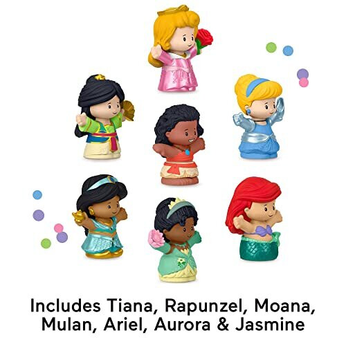 Fisher-Price Fisher-Price Little People Disney Πριγκίπισσες, Σετ 7 Φιγούρες για Μικρούς και Προσχολικούς 2