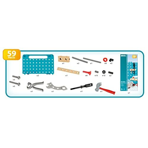 Brio BRIO Builder - Builder DIY Workbench Case - 59 Peças - Jogo de construção STEM - a partir de 3 anos 2