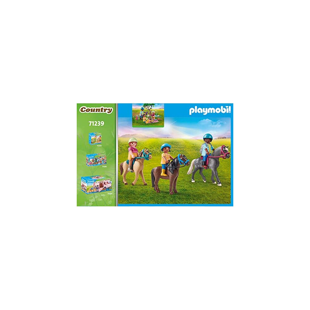 Playmobil 71239 Country Picnic Adventure with Horses, family picnic in the countryside, Toy for children ages 4+