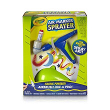 CRAYOLA Air Marker Sprayer Airbrush Kit, Gift for Kids Age 8, 9, 10