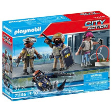 Playmobil 71146 Police Team, toy for children, toy playset suitable for ages 5+
