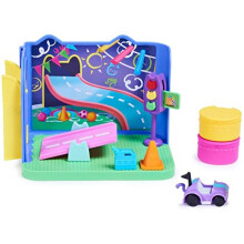 Gabby's Dollhouse 6064149 Purr-ific Play Room with Carlita Car, Accessories, Furniture and Dollhouse Deliveries, Kids Toys for Ages 3