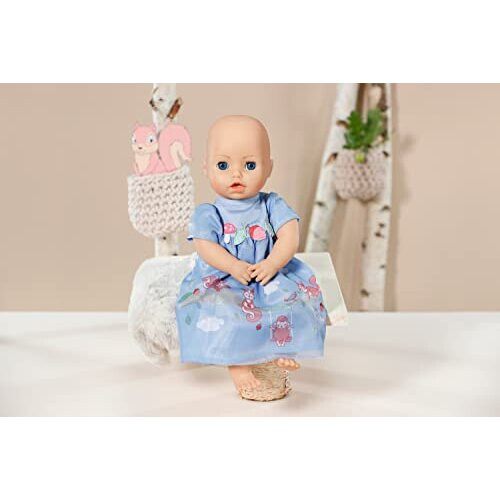 Baby Annabell Blue Dress 709610 Clothing Items Accessories for Dolls up to 43cm Includes Dress and Clothing Hanger Suitable for Kids from 3 on OnBuy