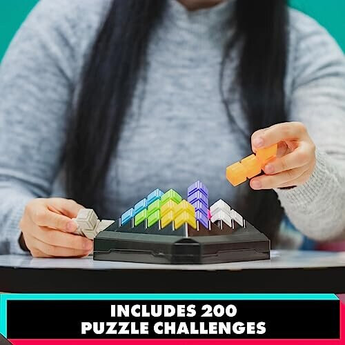 Learning Resources Learning Resources Kanoodle Pyramid Brain and Logic Puzzle Challenge Game, giochi di logica per bambini, 200 puzzle 2D e 3D, et    7+ 1