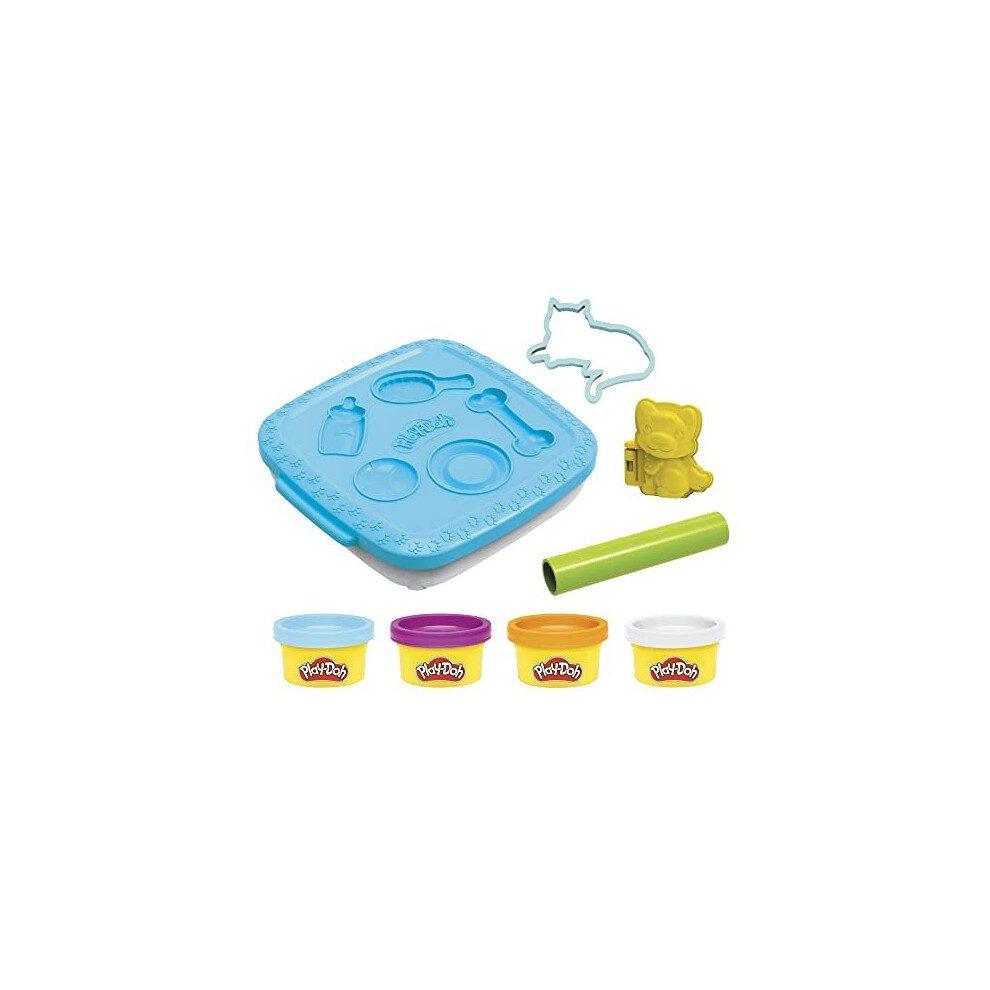 Play-Doh Create n Go Pets Playset, Set with Storage Container, Arts and Crafts Toys for Kids