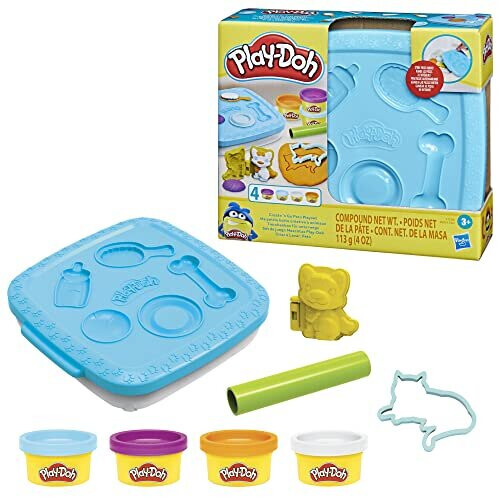 Play-Doh Set pa????d??? Play-Doh Create n Go Pets ?e d??e?? ap????e?s??, ?e???te???e? ?a? d?ast????t?te?, pa?d??? pa????d?a ??a pa?d?? 3 et?? ?a? ??? 1
