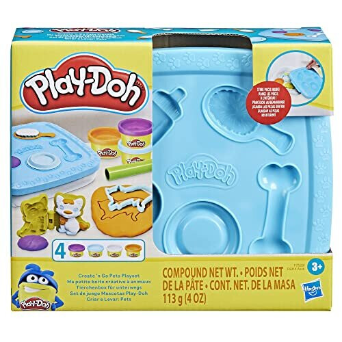 Play-Doh Set pa????d??? Play-Doh Create n Go Pets ?e d??e?? ap????e?s??, ?e???te???e? ?a? d?ast????t?te?, pa?d??? pa????d?a ??a pa?d?? 3 et?? ?a? ??? 2