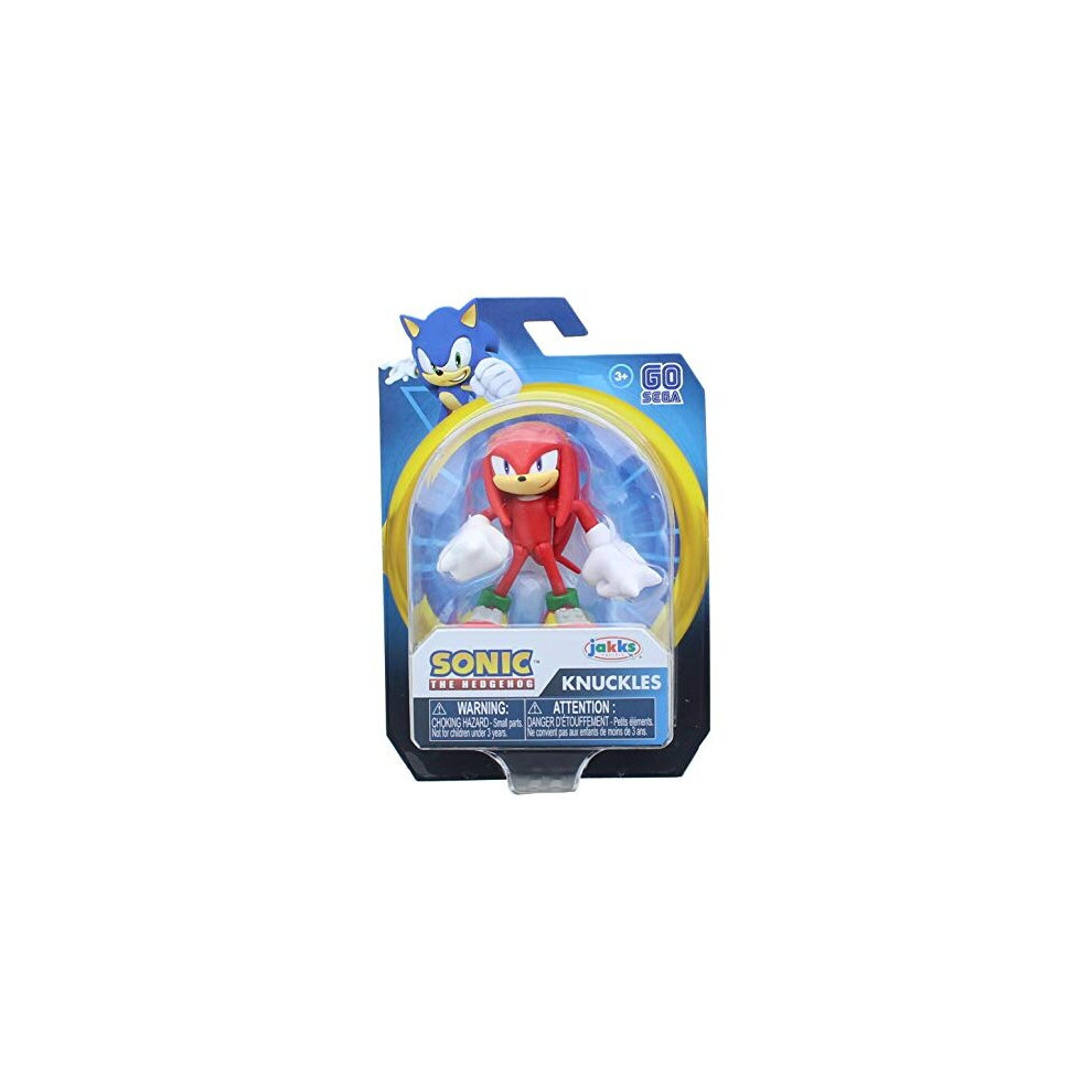 Sonic The Hedgehog Action Figure 2.5 Inch Knuckles Collectible Toy, Red