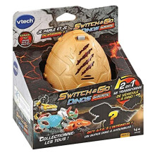 VTech Switch & Go Dinos Surprise: Build & Transform 8 Collectible Dinos - Mystery Eggs, FR Version