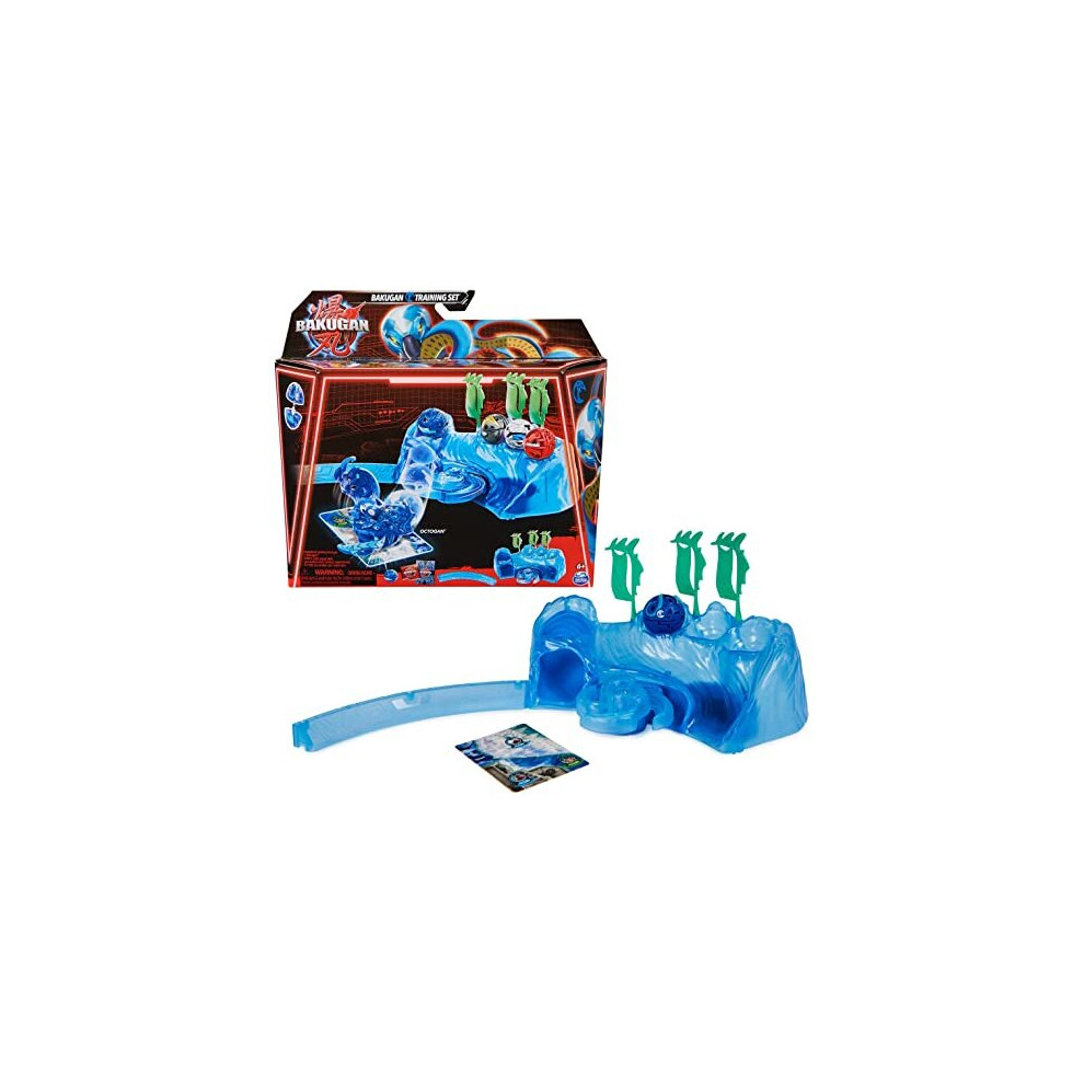 BAKUGAN Training Set with Octogan, Aquatic Clan-Themed Customisable Action Figure, Trading Cards and Playset, Kids Toys for Boys and Girls 6 and up