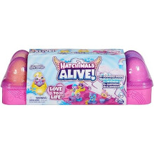 Hatchimals Alive Eierkarton-Spielzeug mit 5 Minifiguren in selbstausbr  tenden Eiern, 11 Zubeh  rteilen, Kinderspielzeug f  r M  dchen und Jungen ab
