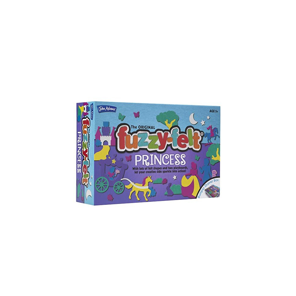 John Adams | Fuzzy-Felt Princess Drawer Set: Mix And Match Felt Pieces To Create Princess Themed Pictures! | Arts & Crafts | Ages 3+