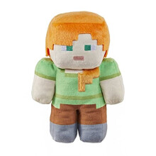 Peluche Alex di Mattel Minecraft Basic, bambola morbida ispirata al videogioco, giocattolo da collezione per bambini e fan dai 3 anni in su