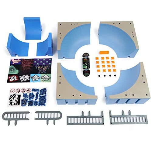 Tech Deck Tech Deck, Daewon Mega Bowl, Creador de Parque X-Connect, Set de Rampas Personalizable con Fingerboard 2