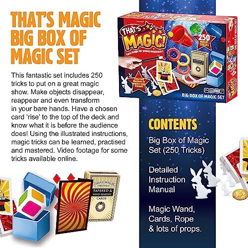That's Magic 1502 Big Box Set That's Magic-250 Tricks, Multi-Color - Board Game 1