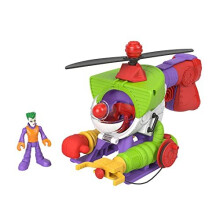 Imaginext DC Super Friends Elicottero Joker Robot 25cm con Accessorio Proiettile per Bambini 3+ Anni HMV09