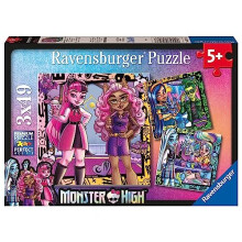 Ravensburger 5723 Monster High 3X 49 Piece Jigsaw Puzzles for Kids Age 5 Years Up