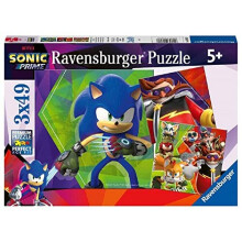 Ravensburger Sonic Prime 3X 49 Τεμαχίων Παζλ για Παιδιά 5 Ετών και Άνω