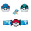Pokémon POK MON PKW3161 SET-2 polegadas Squirtle Battle Figura com Clip n Go Belt Plus Net Ball Acess  rios 1