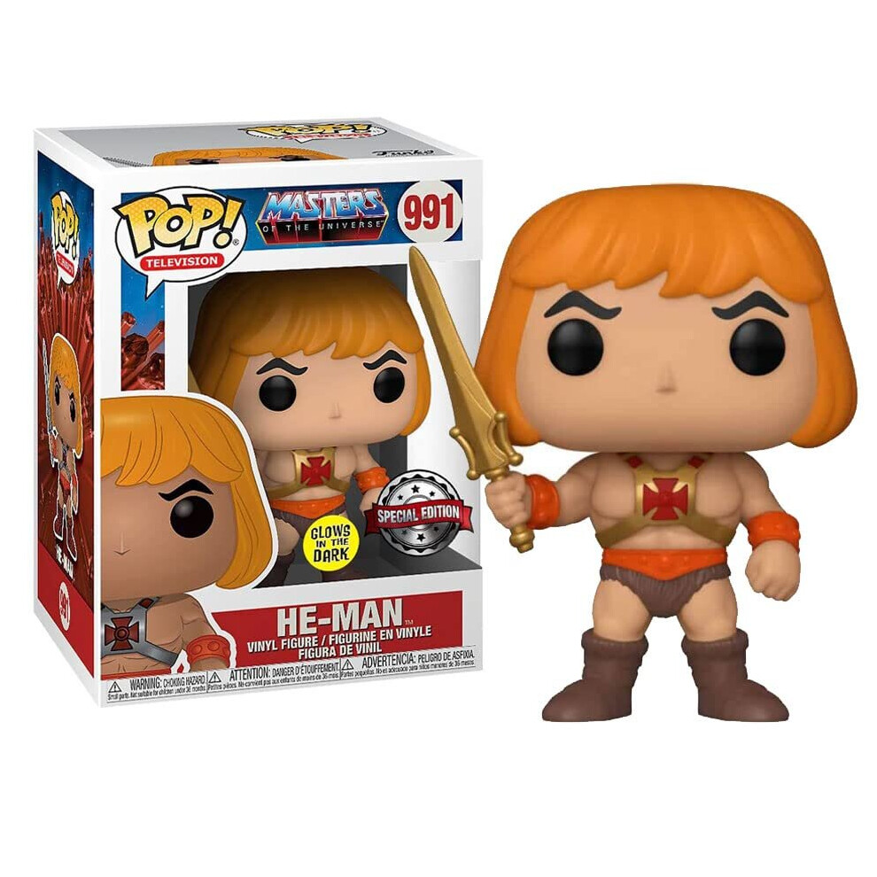 Funko 49062 Pop! Television: Masters of the Universe - He-Man (Glow in the Dark Special Edition) #991