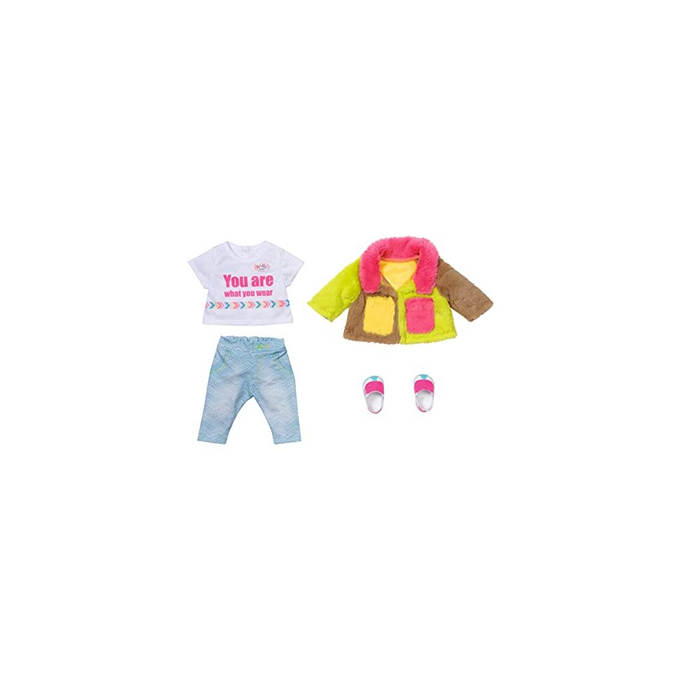 BABY born Deluxe Colour Coat 43cm - For Toddlers 3 Years & Up - Easy for Small Hands - Includes Coat, Shirt, Trousers & Shoes