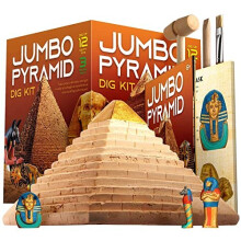 Ancient Egyptian Pyramids Dig Kit Gem Excavation Set STEM Science Educational Toys Archaeology Gifts for Boys & Girls