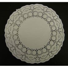 PARTYRama White 9.5 Inch Paper Doilies - Pack of 250