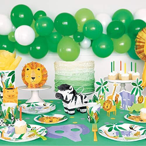 Unique 75895 Party Mini Zebra Shaped 3D Pinata | 1 Pc, Multicolour 1