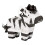 Unique 75895 Party Mini Zebra Shaped 3D Pinata | 1 Pc, Multicolour 1