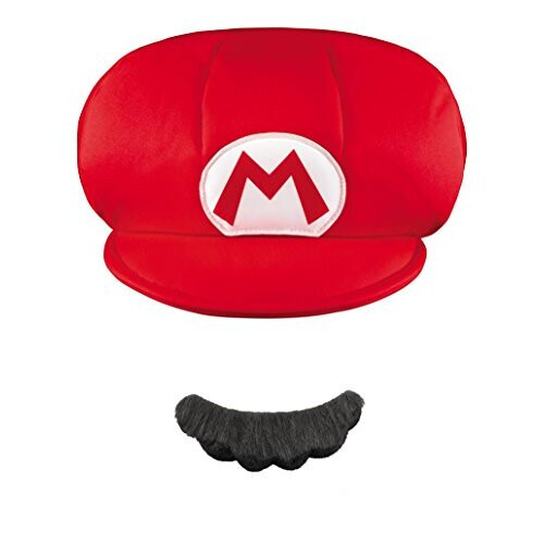 Super Mario Mario Child's Cap and Mustache 1