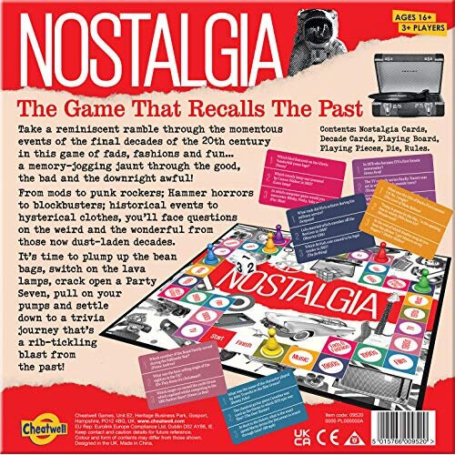 Cheatwell Games 9520 Nostalgia Trivia Board Game 1