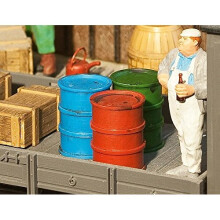 POLA 333202 2 Ölfässer Oil, Accessories for Model Railway, Model Making