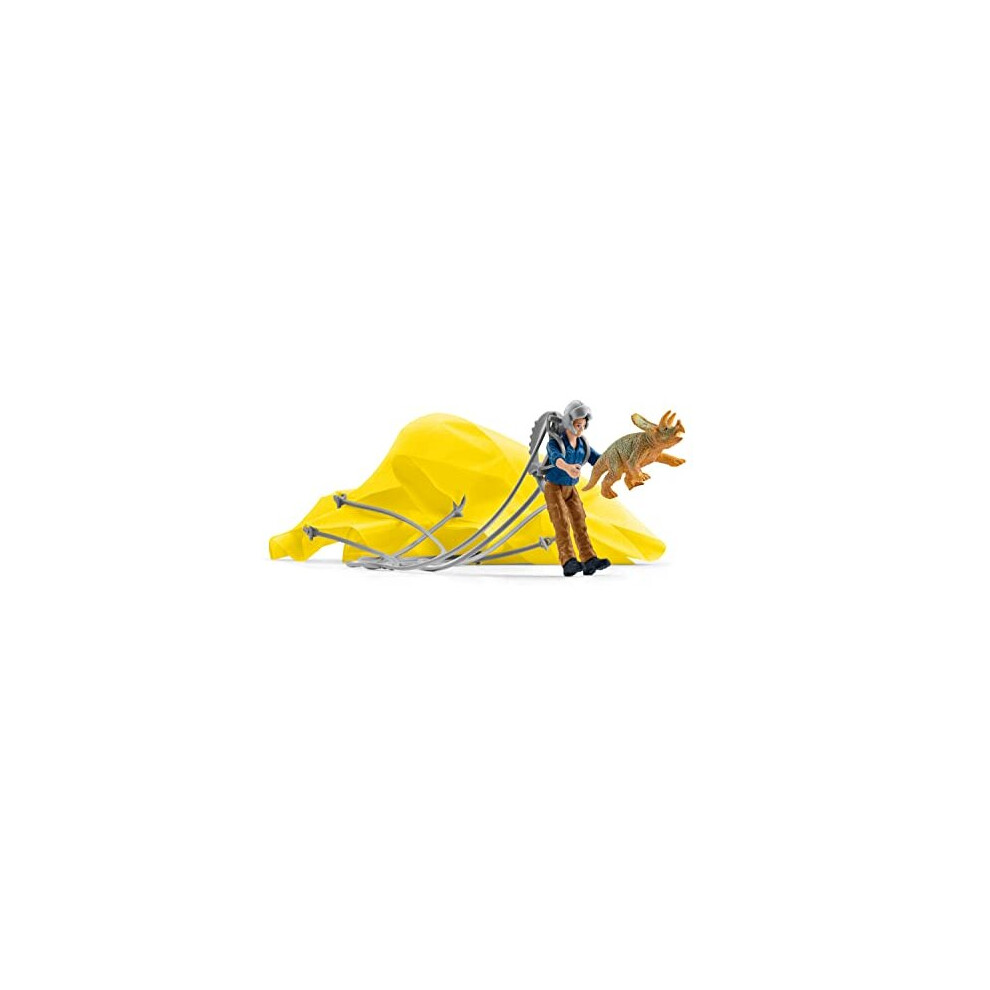 Schleich 41471 Parachute Rescue Dinosaurs Toy Playset For Children Aged 4-12 Years