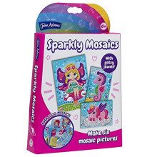 John Adams | Sparkly Mosaics Craft Kit: make 6 sparkly mosaic pictures | Arts & Crafts | Ages 6+