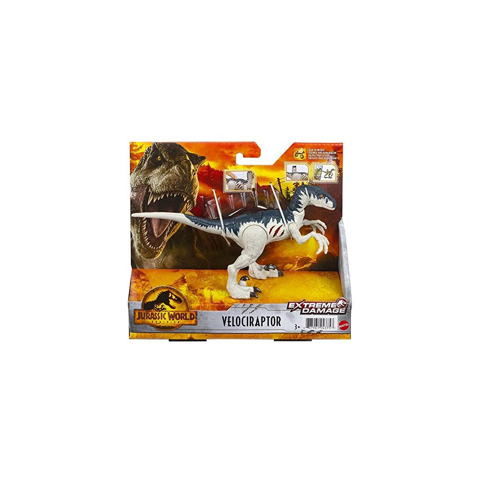 Jurassic World Dominion 2022 Movie Series Extreme Damage Velociraptor